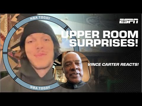 THE UPPER ROOM! Vince Carter is surprised by Dr. J & Aaron Gordon 👏 | NBA Today