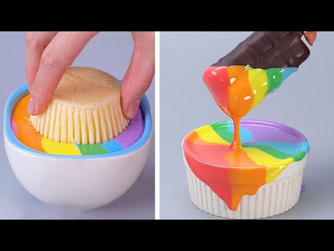 Top 100+ Trending Rainbow Cake Decorating Tutorials | Most Satisfying Rainbow Cake Compilation