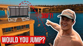 I Put A Trampoline on an Abandoned Building
