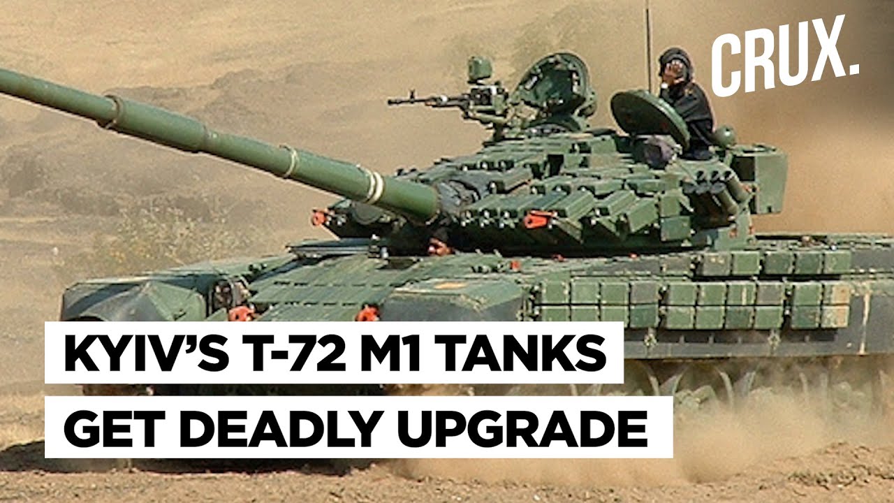 Ukraine’s T-72M1 Tanks Get Explosive Reactive Armour