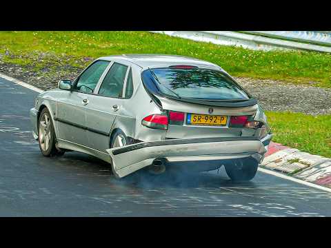 NÜRBURGRING DANGEROUS MOMENTS, ANGRY DRIVERS, Technical Defects & BAD Actions! 2024 Nordschleife