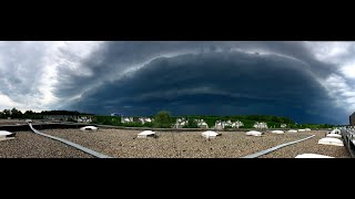 Unwetterfront in NRW am 19.05.22 zieht auf Münster zu