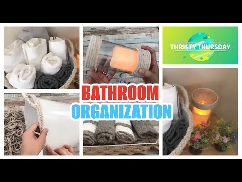 BEAUTIFUL AND FUNCTIONAL BATHROOM ORGANIZERS THAT YOU CAN MAKE USING SOME MOP STRINGS