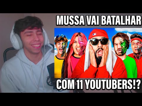 REACT OS YOUTUBERS BOT QUEREM BATALHAR COM O MUSSA!