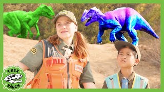 Rainbow Reptiles | T Rex Ranch | Learning for Kids - Explore With Me!