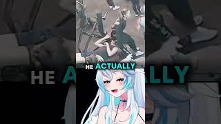 Girl accidentally sat down on his face..