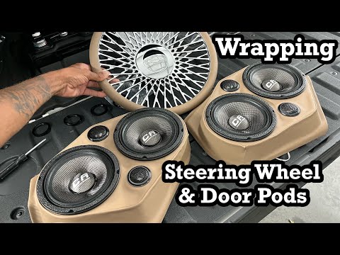 How To Wrap Custom Door Speaker Pods & Steering Wheel 92-96 Caprice & 94-96 Impala Dual 6.5" & 2"