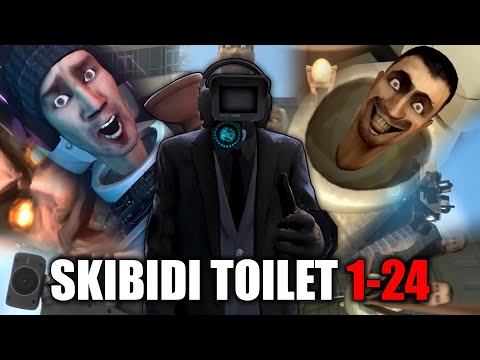 PLUNGERMAN REACTS to skibidi toilet 1-24