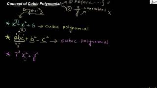 Concept of Cubic Polynomial