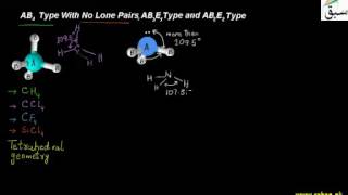 AB4 Type With No Lone Pairs AB3E1 Type and AB2E2