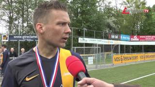 Screenshot van video Reactie René Sikkelbein op Sparta Nijkerk - Excelsior'31 (0-3) (KNVB Districtsbekerfinale)
