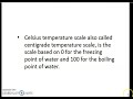 Celsius Temperature Scale Concepts