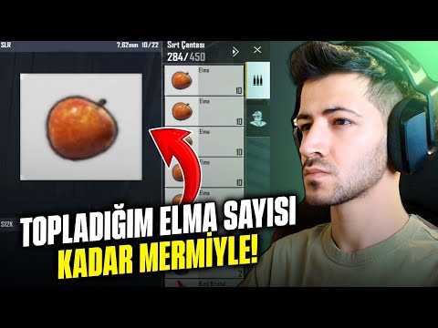 TOPLADIĞIM ELMA KADAR MERMİYLE WIN ALABİLİR MİYİM? MERMİ SERİSİ 9.BÖLÜM / PUBG MOBİLE