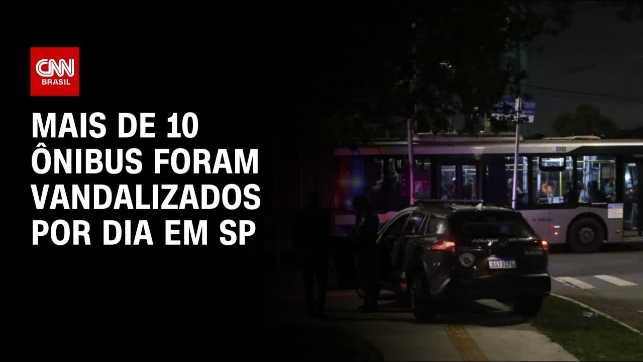 Por dia mais de 10 ônibus foram vandalizados na cidade de São Paulo | CNN NOVO DIA