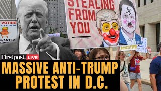 Anti-Trump Protests LIVE: 'Free DC' Protest in Washington Against Trump's DC Crime Press Conference