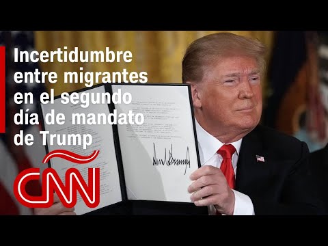 Incertidumbre entre migrantes en el segundo día de mandato de Trump