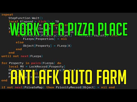 Work At A Pizza Hack Script Jobs Ecityworks - roblox anti afk kick script
