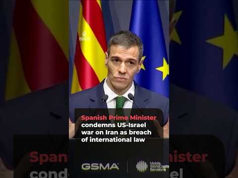 Spanish Prime Minister condemns war on Iran as breach of international law | AJ #shorts