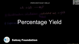 Percentage Yield