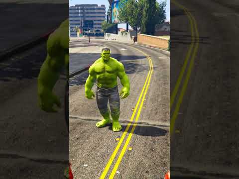 GTA -V Ironman ne Hulk ko bhaga diya #shorts #gta5 #gta #hulk #ironman #shortsfeed #magnetgamer
