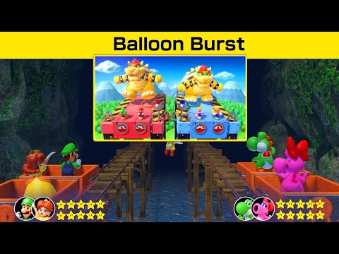 Mario Party Superstars - Tag Match - Luigi and Daisy vs Yoshi and Birdo