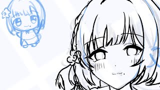 1時間もくもくお絵描き【碧生りょう／部分的に両声類】