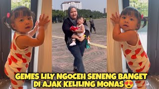 LUCU BANGET!! LILY NGOCEH SENENG NYA DI AJAK KELILING MONAS