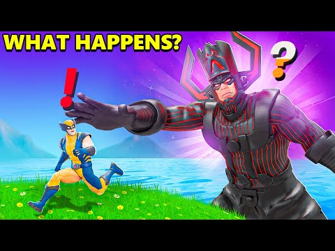 What Happens if Boss Galactus Meets Boss Wolverine in Fortnite