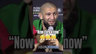 Khamzat Chimaev reacts to UFC 319 title win over DDP!