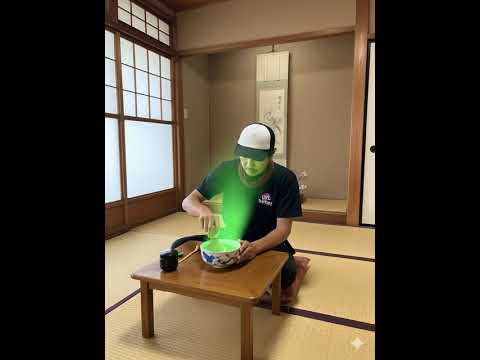 Stirring the Shining Matcha (A.I) #matcha #matchaceremony