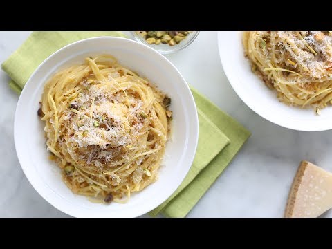 Creamy Lemon Pasta with Pistachios- Everyday Food with Sarah Carey