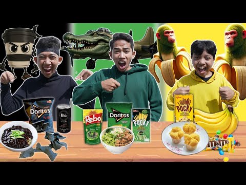 PILIH KARAKTER ANOMALI BRAINROT SESUAI MAKANAN 1 WARNA!❤️Arik Jadi Crocodillo | Mikael TubeHD