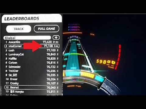 Spin Rhythm - I got 2nd EVER FC on this?! (ANEMONE by P*Light)