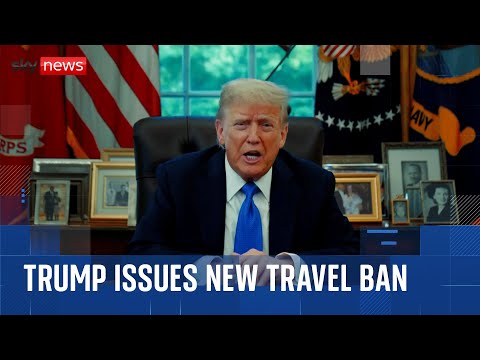 President Trump signs travel ban targeting 12 countries