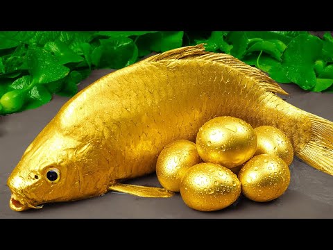 Satisfying videos Stop Motion Cooking ASMR & Funny Videos || Koi Fish Hunting Primitive Fun