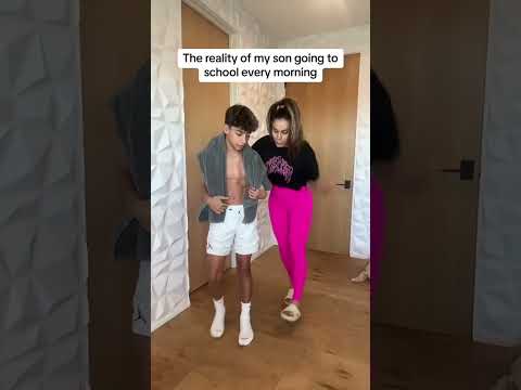 the reality of Andrea getting ferran ready for school 😂 #school #schoollife #royaltyfamily #shorts