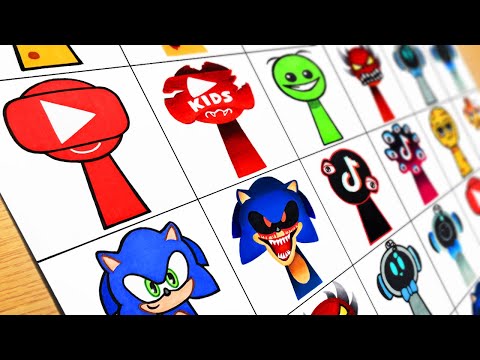 Drawing Incredibox Sprunki OC : Happy VS Horror [All Characters] NEW Sprunki OC Phase #09