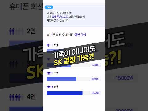 가족이 아니어도 <strong>SK</strong> 결합할인 받을 수 있습니다! 요즘가족결합 조건 총정리 (요즘가족결합, SK결합, 동거인, 예비부부, 아정당)