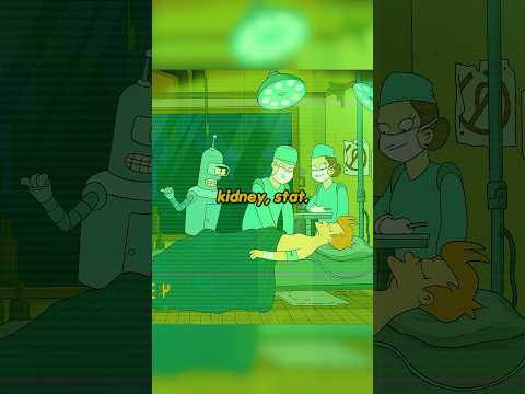 The story of Fry's kidney 😅😱#series #futurama