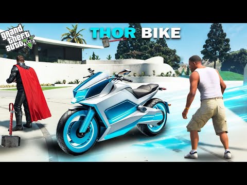 GTA 5 : Franklin & Shinchan Stealing Thor's Lightning-Fast Superbike in GTA 5!