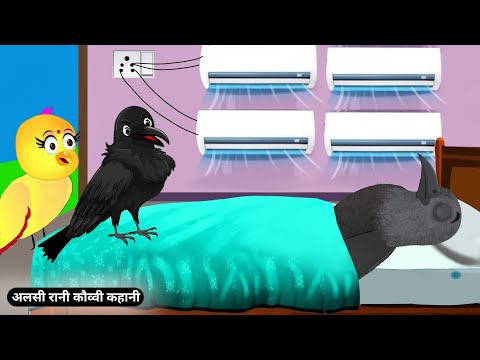 अलसी रानी कौवा की कहानी | Chor Kauwa Kahani | Chidiya Wala Cartoon | Hindi Cartoon | Chidiya Kartoon