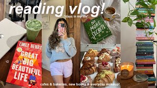 VLOG!🍒 last days of summer, cozy reading vlog, cafes, bakeries & new favorite books!
