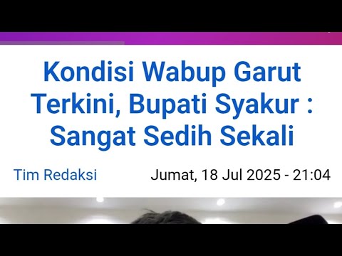 Bupati Garut Sampaikan Duka Mendalam Atas Meninggalnya Korban Berdesakan di Pendopo Garut