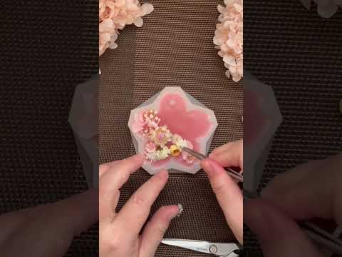 🌸桜のアロマワックスサシェ作りMaking cherry blossom aroma wax sachets#shorts#アロマワックスサシェ #diy #handmade