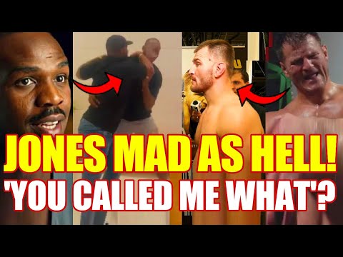 Jon Jones MAD as HELL after Stipe Miocic calls him a...