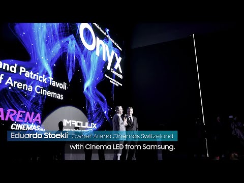 Samsung Onyx: Cinema LED Signage Showcase event at Arena cinemas Zurich