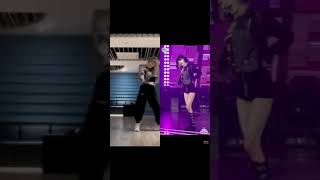 Itzy yeji and lisa lovesick girls dance! WHO DID IT BETTER? #shorts #lisa #yeji #blackpink