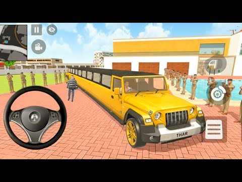 Franklin Purchase New Longest Golden Thar Car in Indian Theft Auto Simulator 🔥| New Update! 🤑
