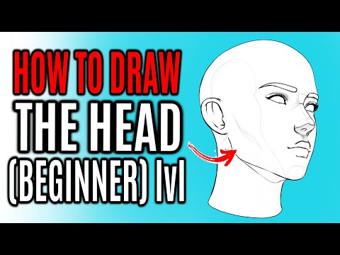 HOW TO DRAW THE HEAD IN 3 DIFFERENT POSES (BEGINNER-FRIENDLY)