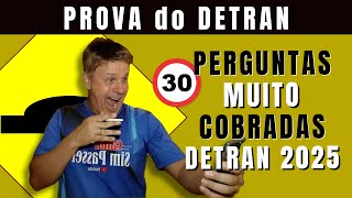 Simulado do DETRAN 2025. Prova Teórica do Detran Corrigida. Legislação de Trânsito.